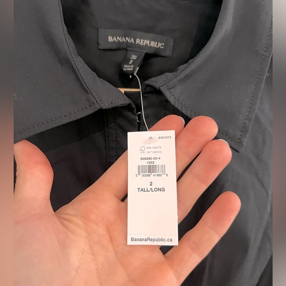 Banana Republic black long sleeve corset blouse XS - Picture 5 of 5